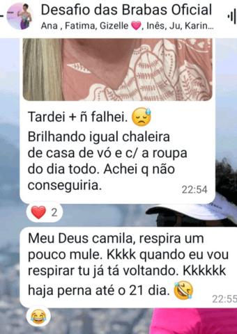 Brilhando igual chaleira de casa