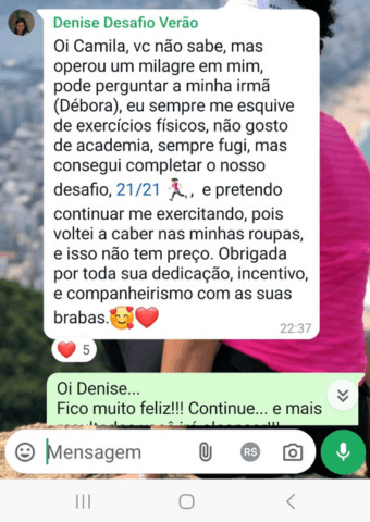 Pretendo continuar me exercitando